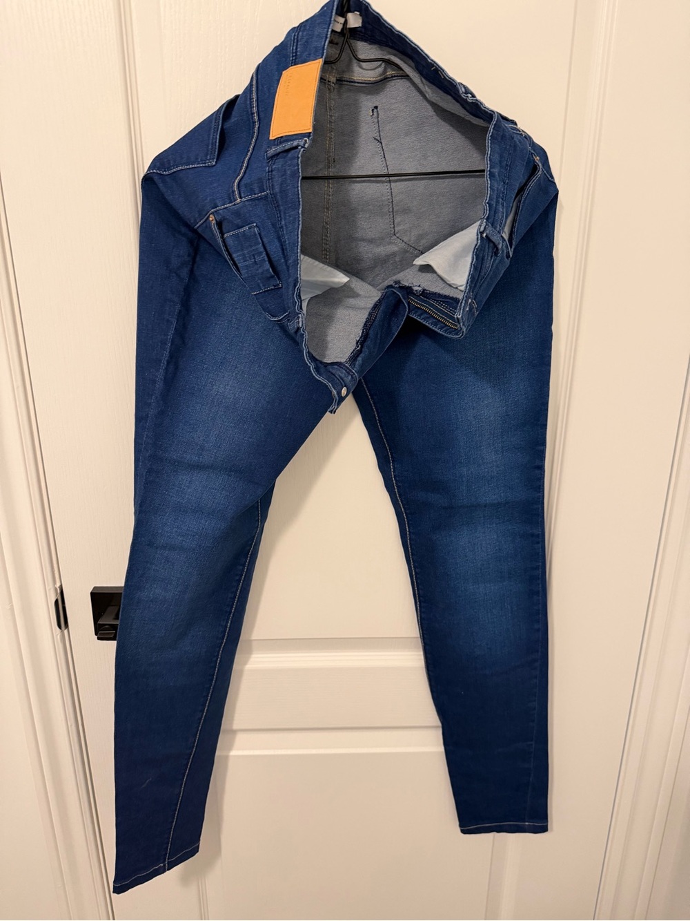 Zara Women Skinny Jeans in Dark Blue
